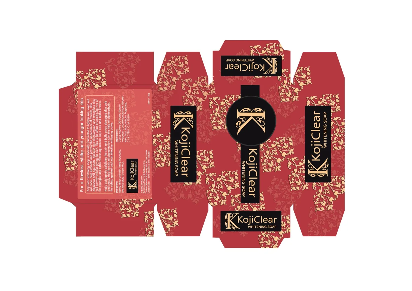 Printed soap carton packaging design
