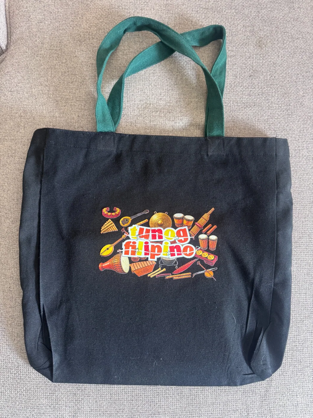 Custom printed tote bag sample